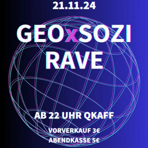 Fachschaftsparty: Geowissenschaften & Soziologie