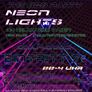 Neue Partyreihe: NEON LIGHTS
