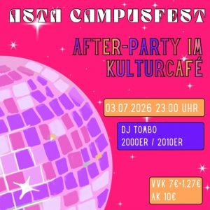 AStA-Campusfest: Afterparty